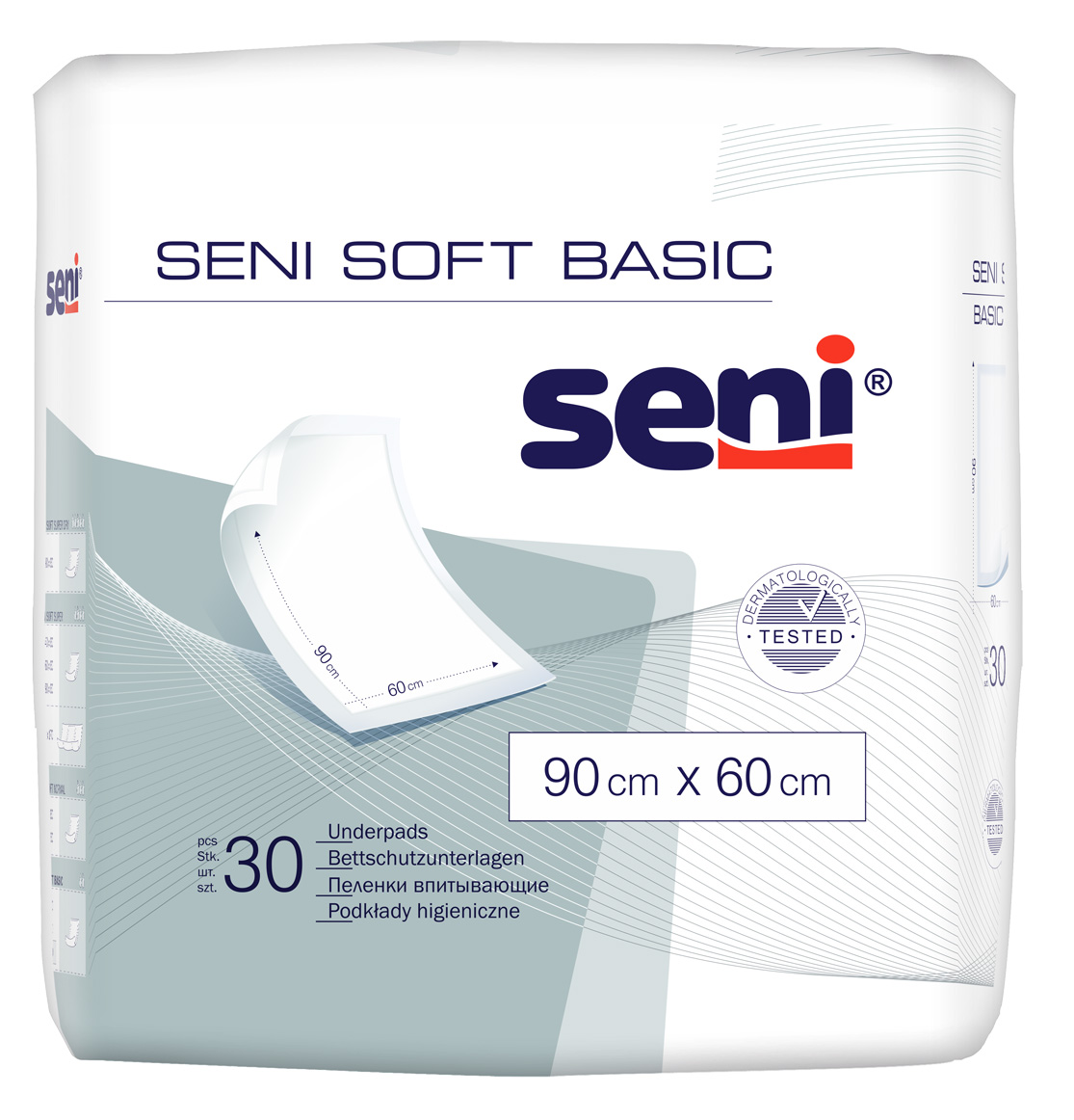 SENI SOFT Basic _ Пелюшки гігієнічні 90х60 см. (30 шт.)